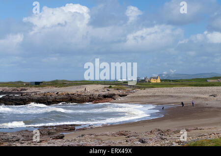 Pink Bay, Porthcawl, Süd-Wales, UK. Stockfoto