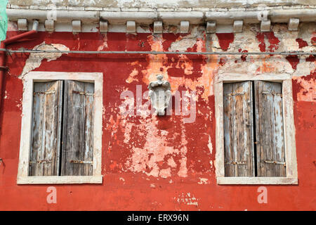 Alte bunte Haus, Insel Burano Stockfoto