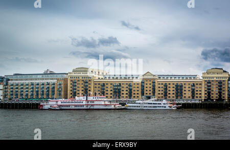 Butlers Wharf, Themse, London, UK. Stockfoto