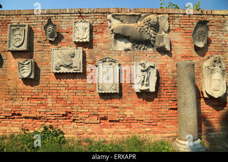 Reliefs und Skulpturen, Torcello Island Museum / Museo Provinciale di Torcello Stockfoto