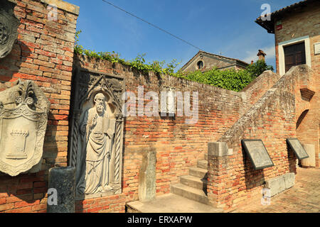 Reliefs und Skulpturen, Torcello Island Museum / Museo Provinciale di Torcello Stockfoto