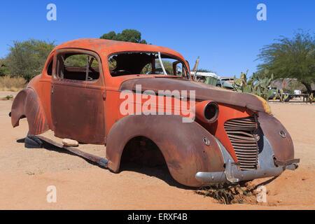 Verlassenes Auto von Solitaire, Namibia Stockfoto