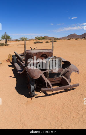 Verlassenes Auto von Solitaire, Namibia Stockfoto