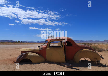 Verlassenes Auto von Solitaire, Namibia Stockfoto