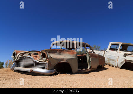 Verlassenes Auto von Solitaire, Namibia Stockfoto