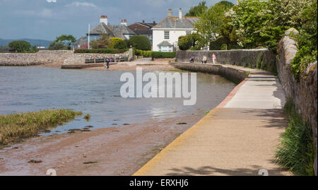 "Ziege Walk' Fußweg in Bath, Devon, England, Großbritannien Stockfoto