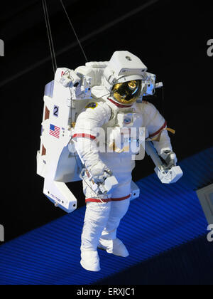 Astronaut Raumanzug, Kennedy Space Center Visitor Complex, Cape Canaveral, Florida, USA Stockfoto