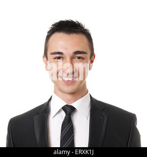 lächelnde Geschäftsmann Stockfoto