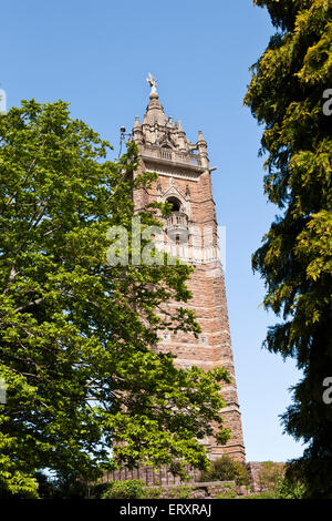 Cabot Tower in Brandon Hill Park, Bristol UK – The 105 Fuß Turm wurde 1897 erbaut. Stockfoto