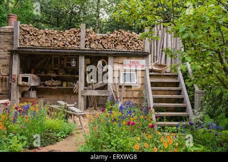 Ein Trugmaker Garten von Zukunft Klima Info at Chelsea Flower Show 2015, gold-Gewinner Stockfoto