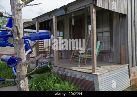 Clarksdale, Mississippi - Unterkünfte am Shack Up Inn auf der Plantage Hopson. Stockfoto