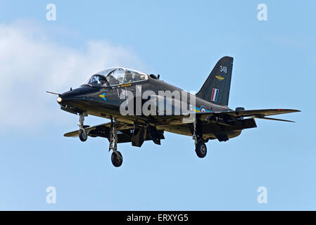 RAF Valley XX303 Hawk T1 schnell Jet Ankunft Anglesey North Wales Uk Stockfoto