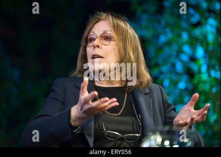 Rose Tremain Schriftsteller sprechen auf der Bühne Hay Festival 2015 Stockfoto