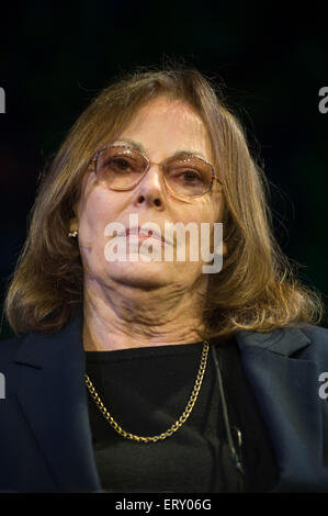 Rose Tremain Schriftsteller sprechen auf der Bühne Hay Festival 2015 Stockfoto