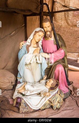 Geburt Jesu-Statuen aus Malta, Christamas. Stockfoto