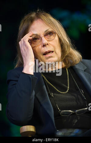 Rose Tremain Schriftsteller sprechen auf der Bühne Hay Festival 2015 Stockfoto