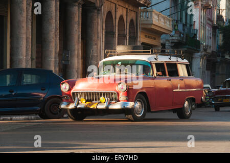 Elk224-1834 Kuba, Havanna, Oldtimer Stockfoto