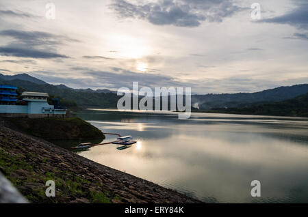 Wonorejo Reservoir als Wasserversorgung in Tulungagung, Ost-Java, Indonesien Stockfoto
