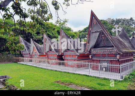 Gräber der alten Könige Toba-Batak. Samosir. Indonesien Stockfoto