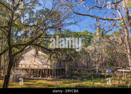 St. Marks National Wildlife Refuge Visitor Center in der Nähe von Tallahassee, Florida, USA. Gegründet 1931, ist eines der ältesten wil Stockfoto