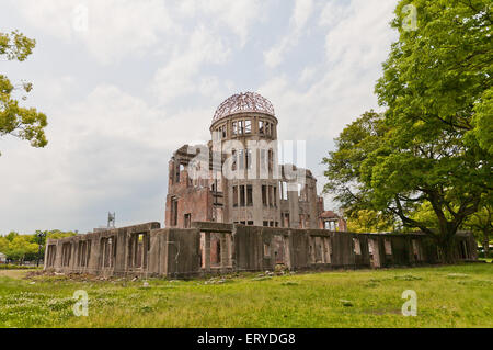 Hiroshima Peace Memorial (Atomic Bomb Dome oder Genbaku Domu) in Hiroshima, Japan. UNESCO-Weltkulturerbe Stockfoto