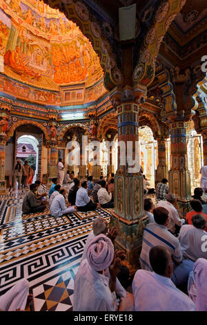 Swaminarayan Tempel; BAPS; Gondal; Rajkot Bezirk; Saurashtra; Gujarat; Indien Stockfoto