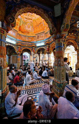 Swaminarayan Tempel; BAPS; Gondal; Rajkot Bezirk; Saurashtra; Gujarat; Indien Stockfoto