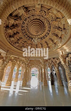 BAPS Swaminarayan Tempel; Bhavnagar Bezirk; Gujarat; Indien Stockfoto