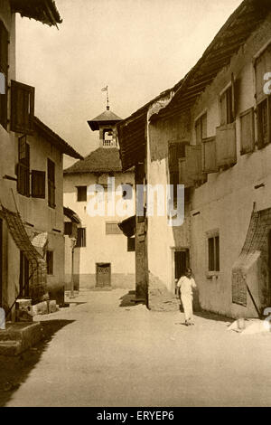 Aad 163896 - Alte vintage 1900s Paradesi älteste Jüdische Synagoge Kochi, Kerala, Indien Stockfoto