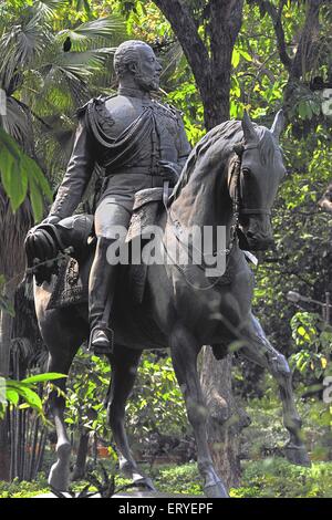 Kalaghoda Bronze-Statue von König Edward Vii Prinz von Wales auf Pferd montiert; Bombay Mumbai; Maharashtra; Indien Stockfoto