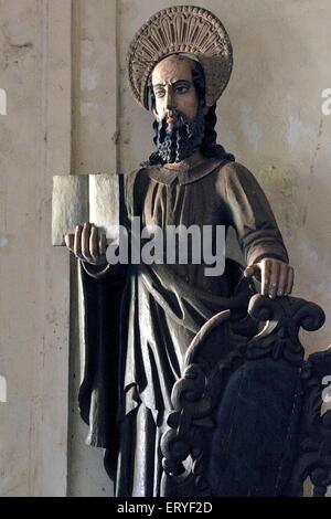 Basilica von Bom Jesus-Statue im siebzehnten, achtzehnten Jahrhundert; Old Goa; Indien Stockfoto