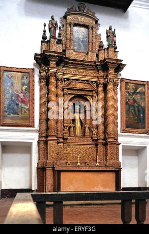 Im Kloster von St. Cajetan im siebzehnten Jahrhundert; Old Goa; Velha Goa; Indien Stockfoto