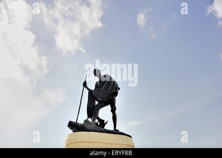 Statue von Mahatma Gandhi; Madras Chennai; Tamil Nadu; Indien Stockfoto