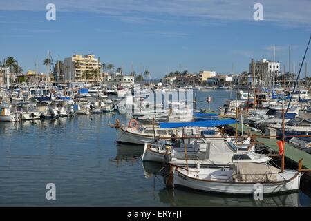 Hafen Portixol, Palma De Mallorca, Mallorca, Balearen, Spanien Stockfoto