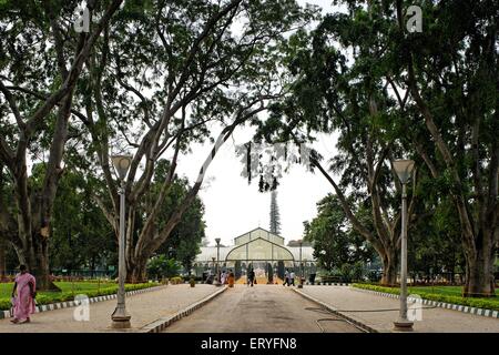 Glashaus, Lalbagh Botanical Garden; Bangalore; Bengaluru, Karnataka; Indien, Asien Stockfoto