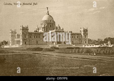 Alte Vintage 1900 s Victoria Memorial Kalkutta Kalkutta Westbengalen, Indien Stockfoto