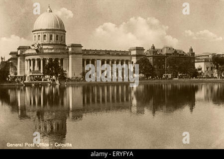 Alte Vintage 1900er Foto von allgemeinen Post ; Kalkutta , Kalkutta ; West Bengalen ; Indien Stockfoto