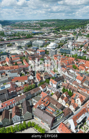 Altstadt, vom Ulmer Münster, Ulm, Baden-Württemberg, Deutschland Stockfoto