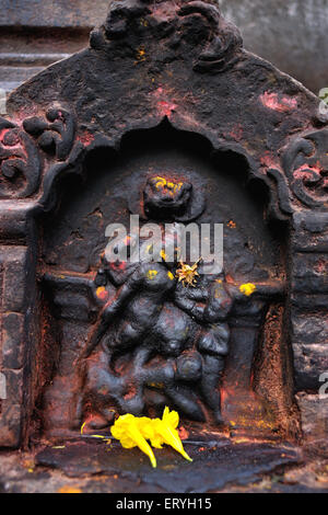 Göttin Durga Mahisasurmardini, Chamundi Hill, Mysore, Mysuru, Karnataka, Indien, Asien Stockfoto