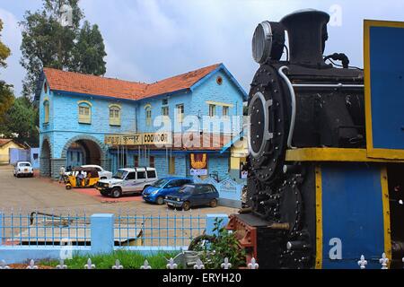 Vintage Dampf Lokomotive Spielzeug Zug , Coonoor , Ooty , Udagamandalam , Nilgiris , Tamil Nadu , Indien , Asien Stockfoto