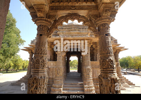 Sonnentempel, Hindu Surya Mandir, historisches Wahrzeichen, Modhera, Mehsana, Gujarat, Indien, Asien