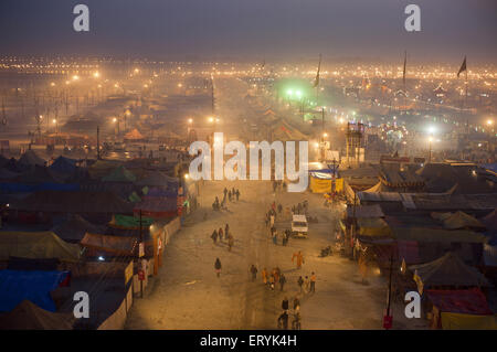 Kumbha Mela Festival im Triveni Sangam in Uttar Pradesh, Indien Stockfoto