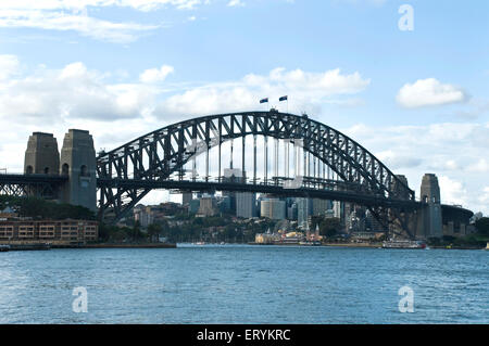 Sydney Harbour Bridge, Harbour Bridge; Stahl durch Bogenbrücke, Sydney Harbour, Sydney, New South Wales; Australien Stockfoto