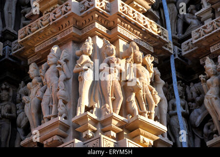 Kandariya Mahadev Tempel Khajuraho Madhya Pradesh Indien Asien Stockfoto