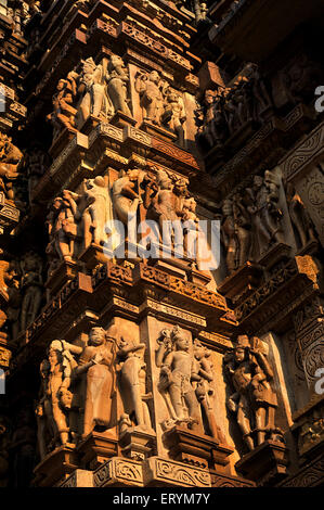 Kandariya Mahadev Tempel Khajuraho Madhya Pradesh Indien Asien Stockfoto