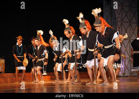 Volkstanz, Arunachal Pradesh, Nord-Osten, Indien, Asien Stockfoto