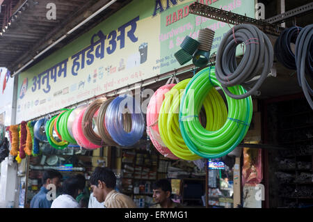 Kunststoffrohr-Hardware-Geschäft Goregaon Mumbai Maharashtra Indien Asien Stockfoto