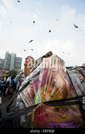 Markt von Lord Ganesha Dadar Mumbai Maharashtra Indien Asien Stockfoto