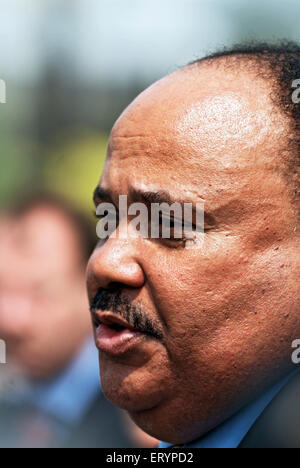 Martin Luther King III, amerikanischer Menschenrechtsanwalt, ältester Sohn und ältester lebender Sohn von Bürgerrechtsführern Martin Luther King Jr. USA Stockfoto