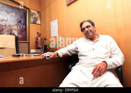 Mahesh Jethmalani , Anwalt , Senior Lawyer , Bharatiya Janta Mitglied , BJP , Pressekonferenz , Bombay , Mumbai , Indien , Asien Stockfoto